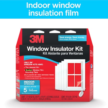 3M Indoor WindowinsulatorKit-Five Pack, PK48 2141-EP